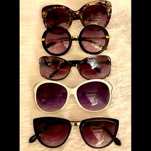 5 pair of Cool & Trendy sunglasses